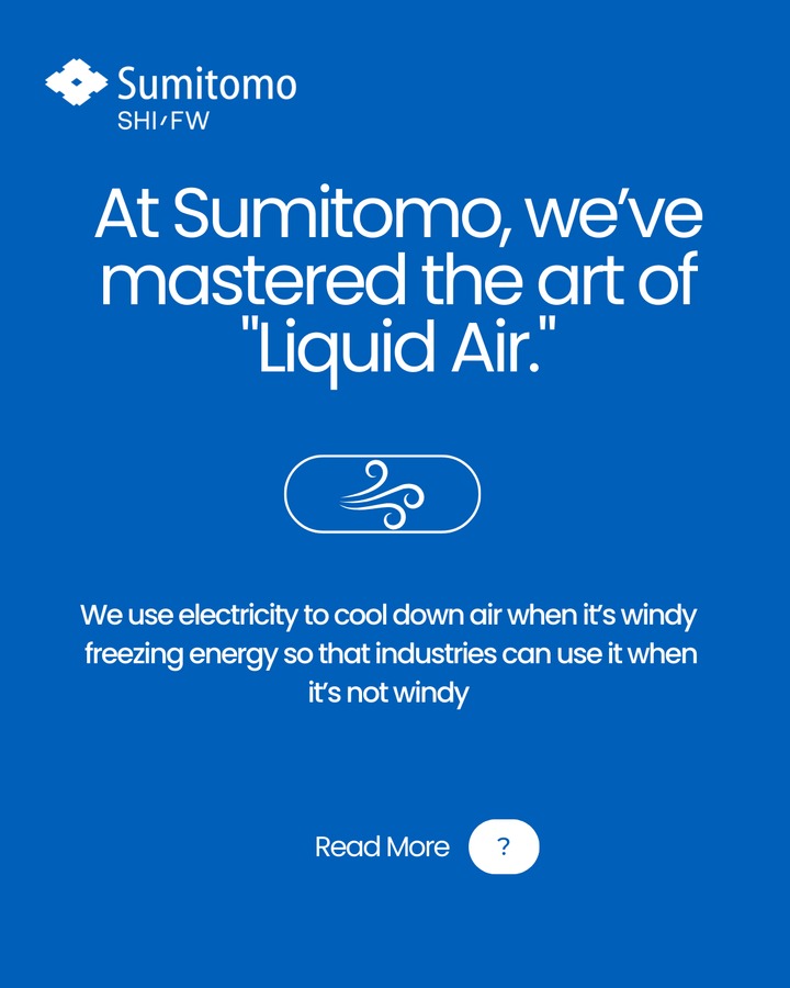 Blue carousel slide introducing liquid-air energy storage